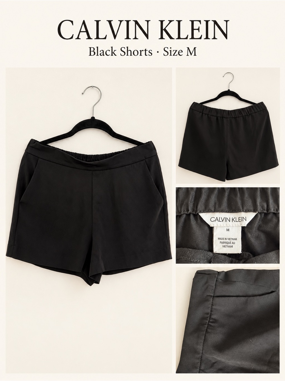 Calvin Klein Black Women's Bermuda Shorts